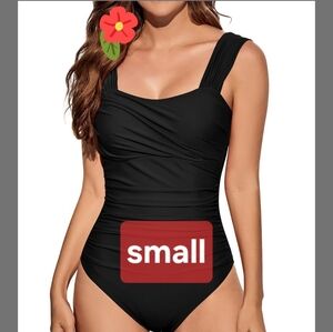 ☆Elegant Black One-Piece Swimsuit Small
